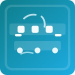 Fresh leaves with airflow illustration